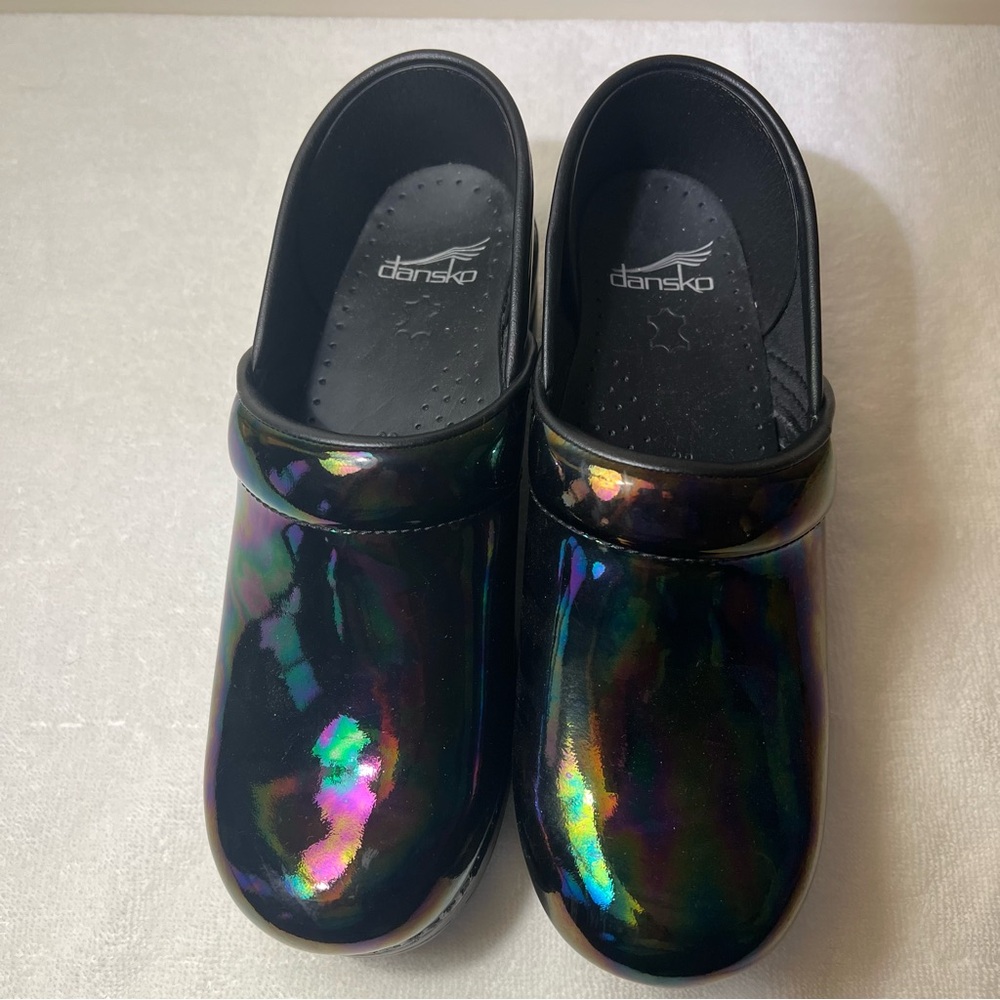 Dansko Iridescent Clogs